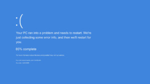 blue screen of death